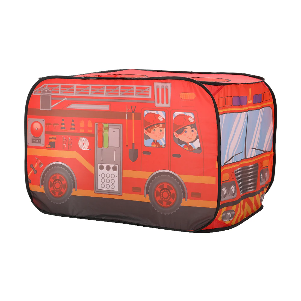 Kidkid Fire Engine-Themed Play Tent with 2 Top Openings - Image 8