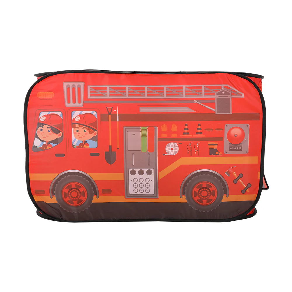 Kidkid Fire Engine-Themed Play Tent with 2 Top Openings - Image 9