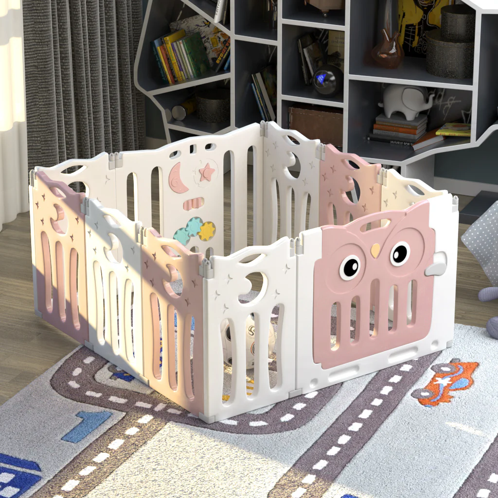 Kidkid Foldable 10 Panel Baby Playpen Safety Activity Centre - Image 2