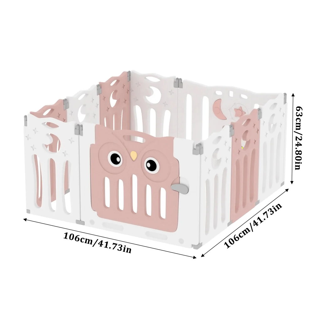 Kidkid Foldable 10 Panel Baby Playpen Safety Activity Centre - Image 3