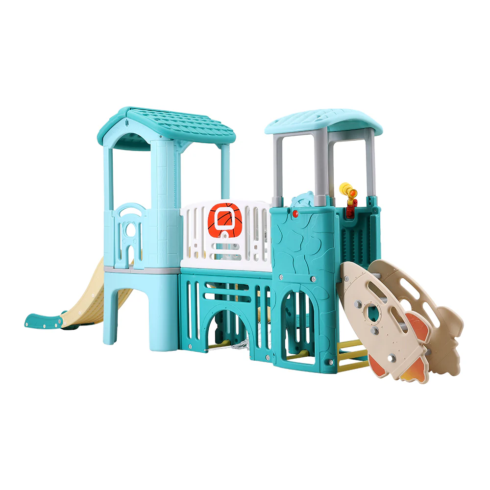Kidkid Kids Slide and Climber Playset with Balls and Ring Toss - Image 5