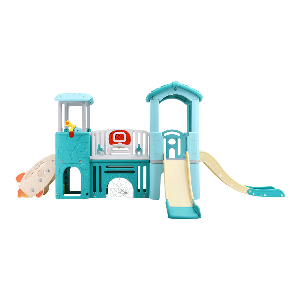 Kidkid Kids Slide and Climber Playset with Balls and Ring Toss - Image 8