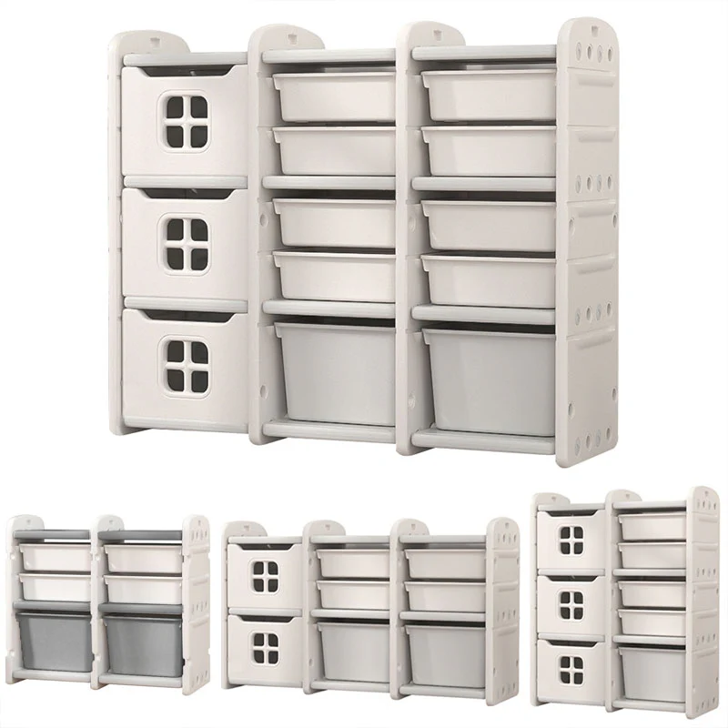 Kidkid Kids Storage Cabinet For Toys Clothes Books, Plastic Organizer - Image 5