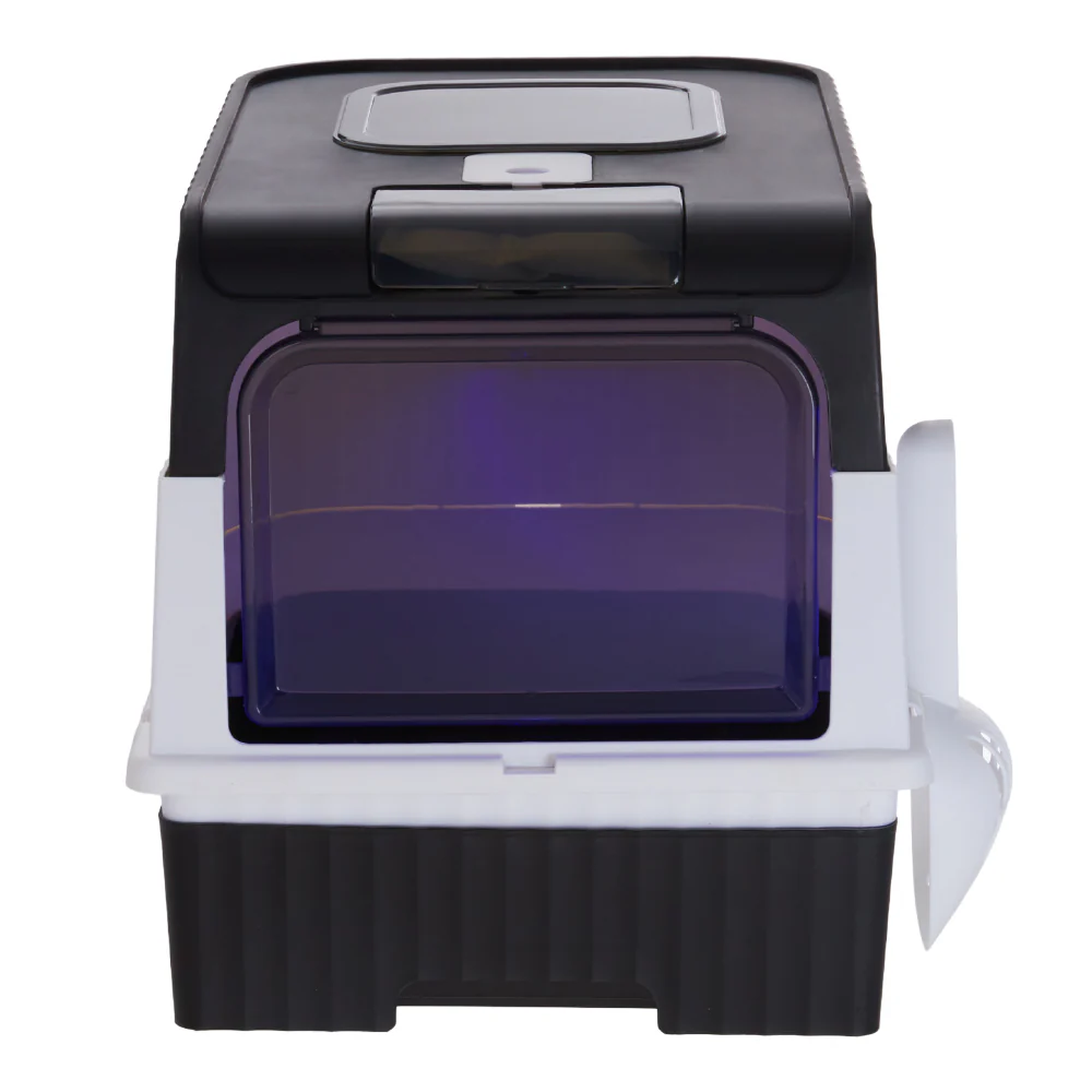 KidKid Large Enclosed Cat Litter Box With Disinfection Light - Image 7