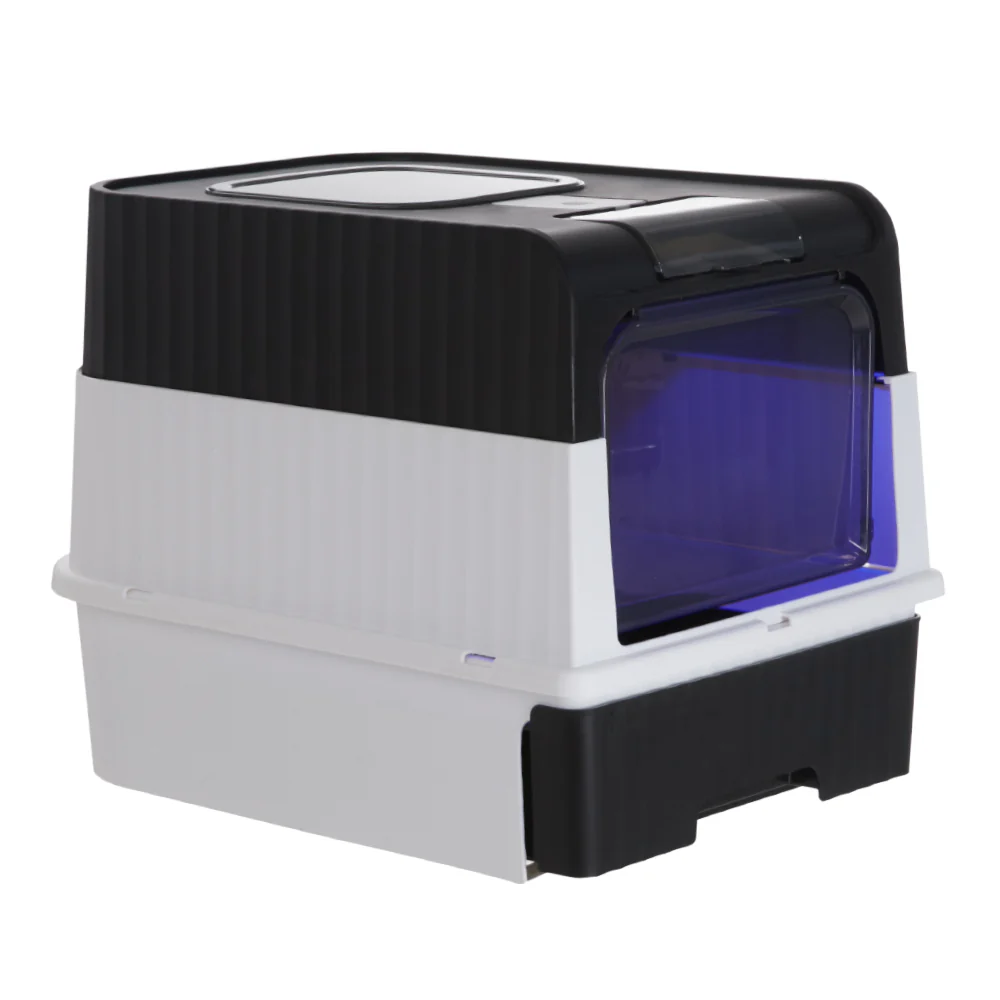 KidKid Large Enclosed Cat Litter Box With Disinfection Light - Image 8