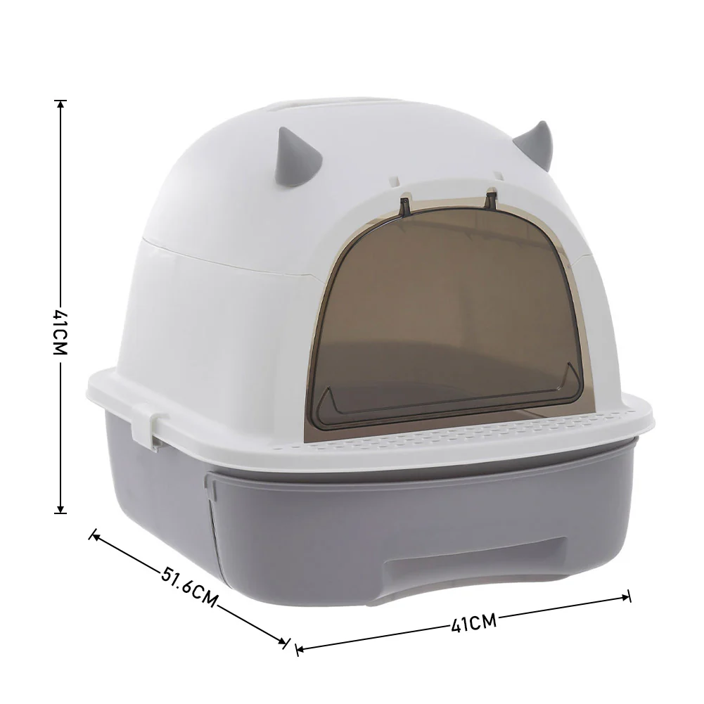 KidKid Little Devil Design Enclosed Cat Litter Box - Image 10