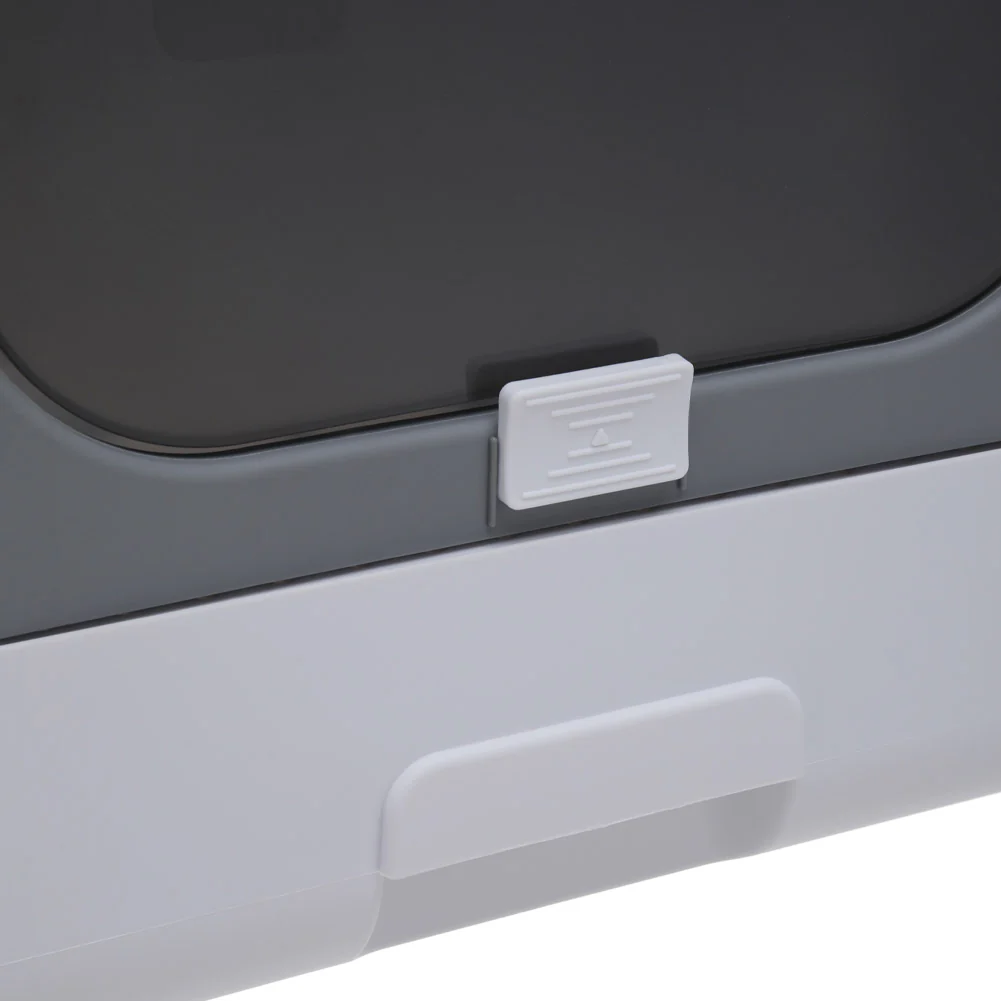 KidKid Full Enclosed Cat Litter Box In Grey - Image 4