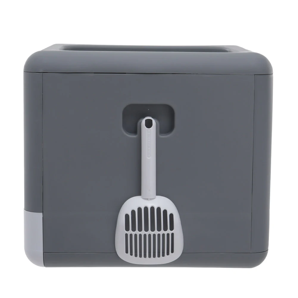 KidKid Full Enclosed Cat Litter Box In Grey - Image 8