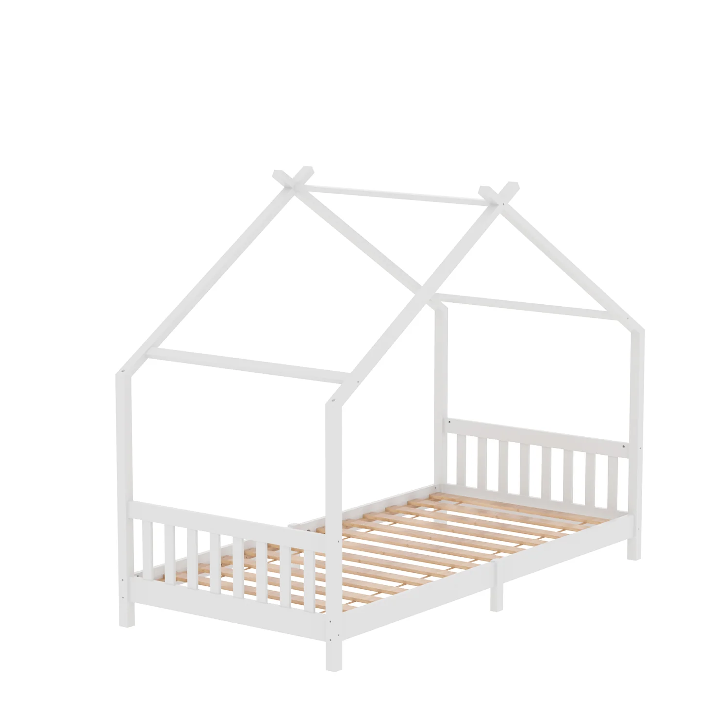 Kidkid Pine Frame Bed With House Design - Image 2