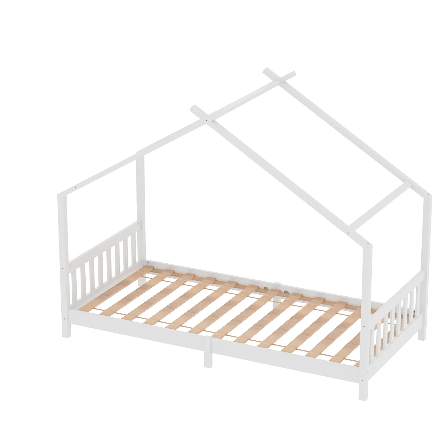 Kidkid Pine Frame Bed With House Design - Image 3