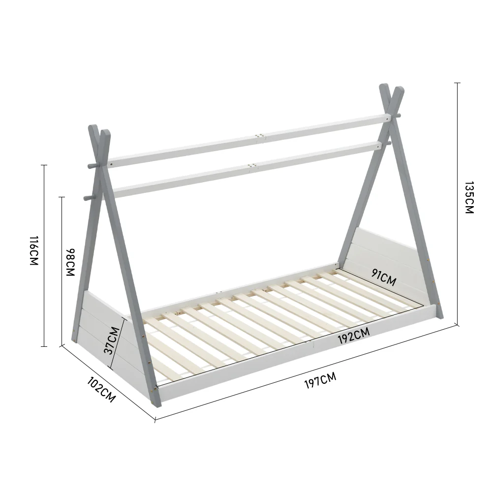Kidkid Pine Wood Montessori Kid Floor Bed - Image 4