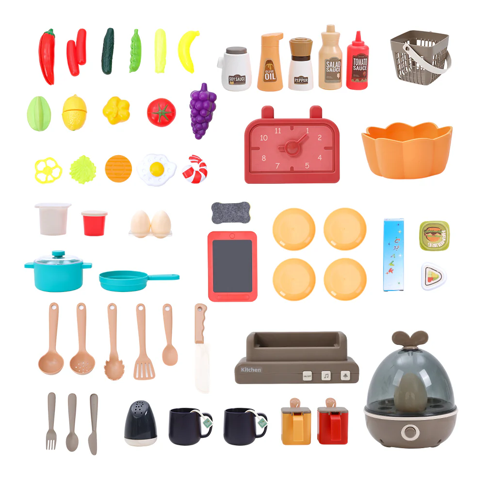 Kidkid Play Kitchen Set With 63PCS Kitchen Accessories - Image 10