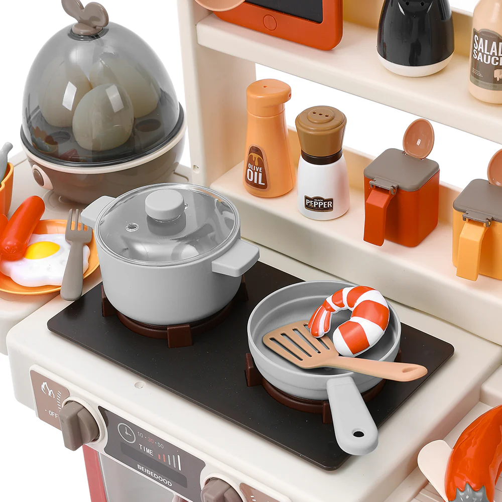 Kidkid Play Kitchen Set With 63PCS Kitchen Accessories - Image 8