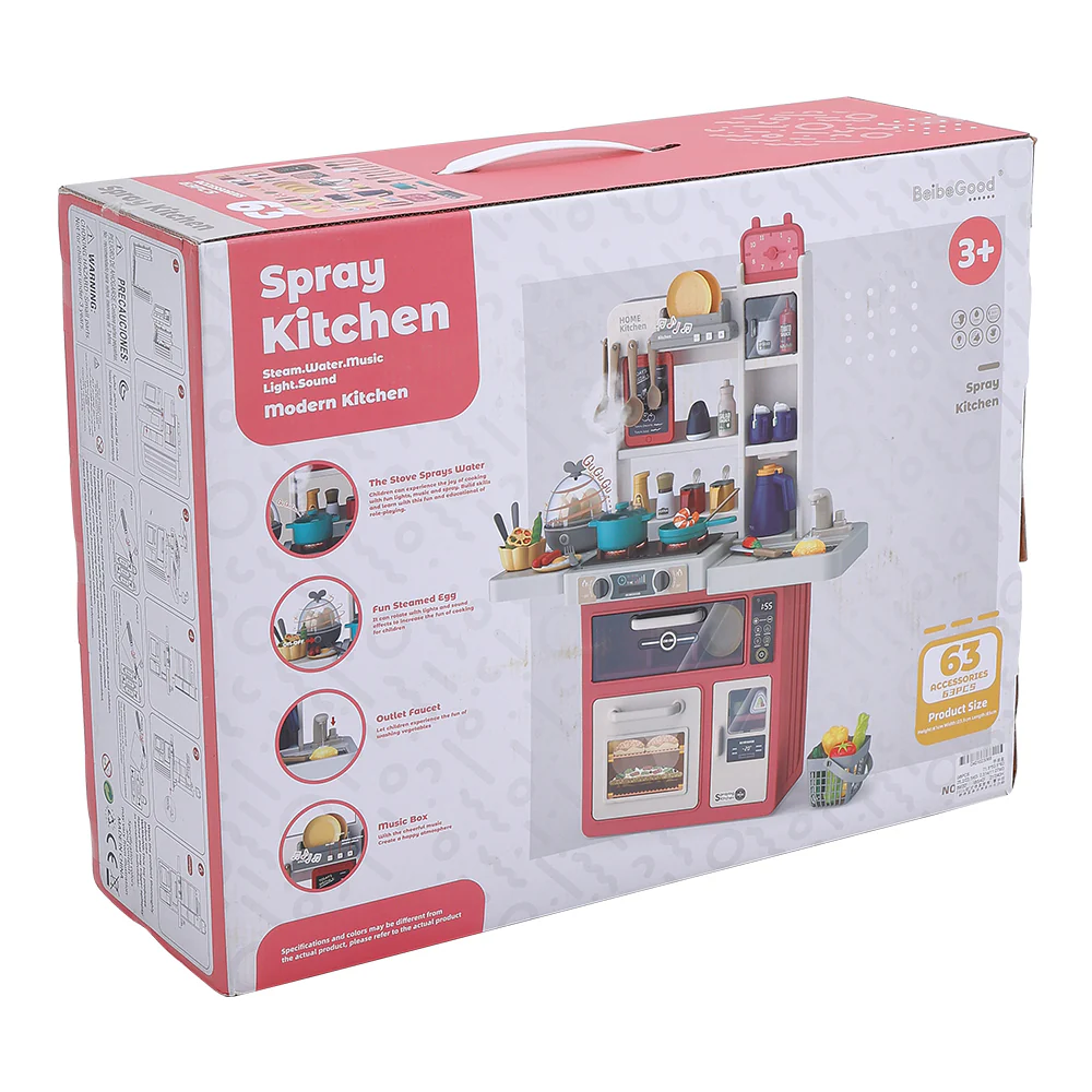 Kidkid Play Kitchen Set With 63PCS Kitchen Accessories - Image 9