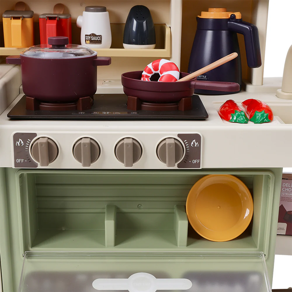 Kidkid Play Kitchen Set With 88PCS Kitchen Accessories - Image 7