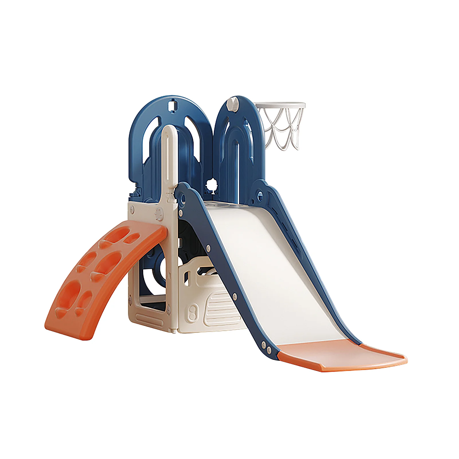 Kidkid Toddler Climbing Slide And Basketball Playset - Image 3