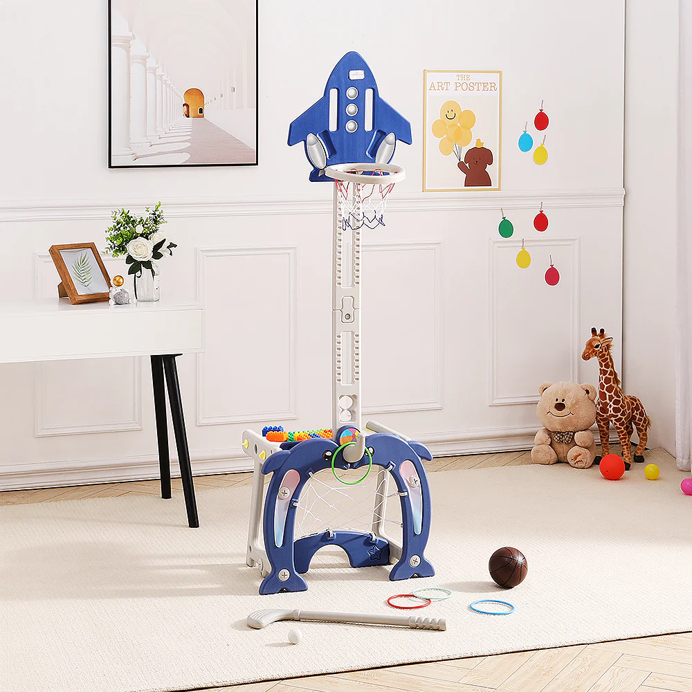 Kidkid Toddlers Basketball Golf And Ring Toss Activity Centre - Image 2