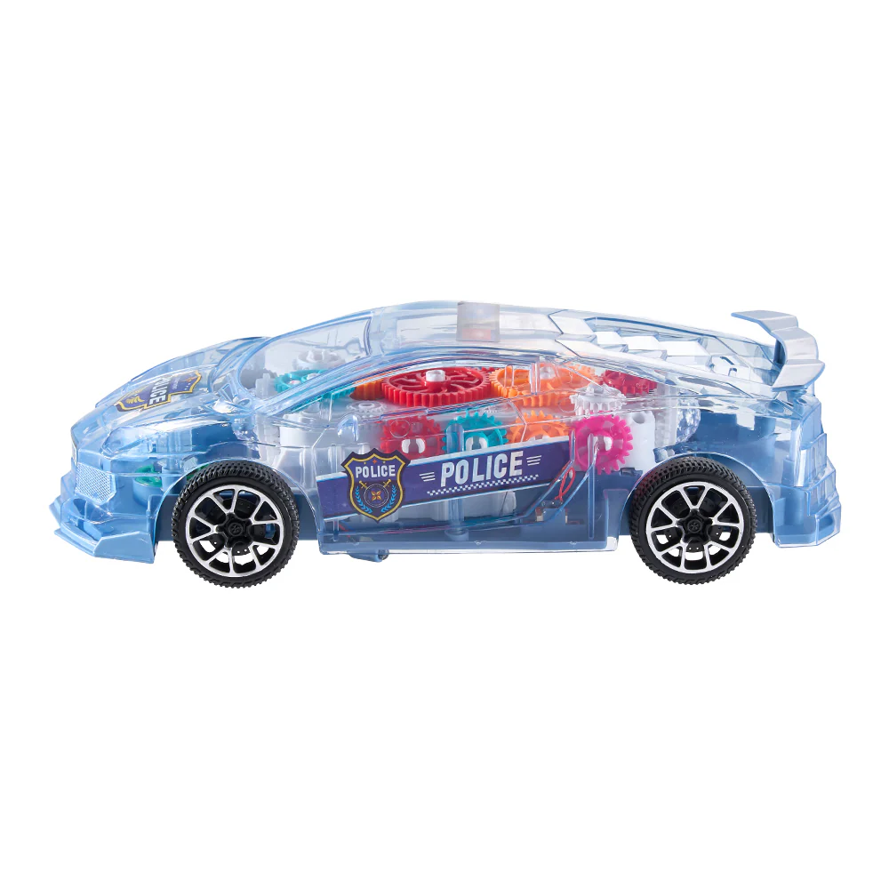 Kidkid Visible Moving Gears Police Car Toy With Light And Sound For Toddlers - Image 4