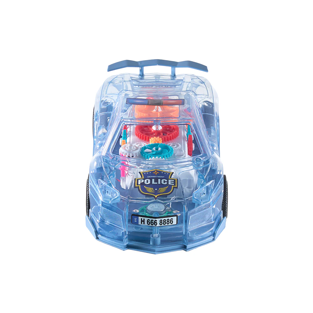 Kidkid Visible Moving Gears Police Car Toy With Light And Sound For Toddlers - Image 5