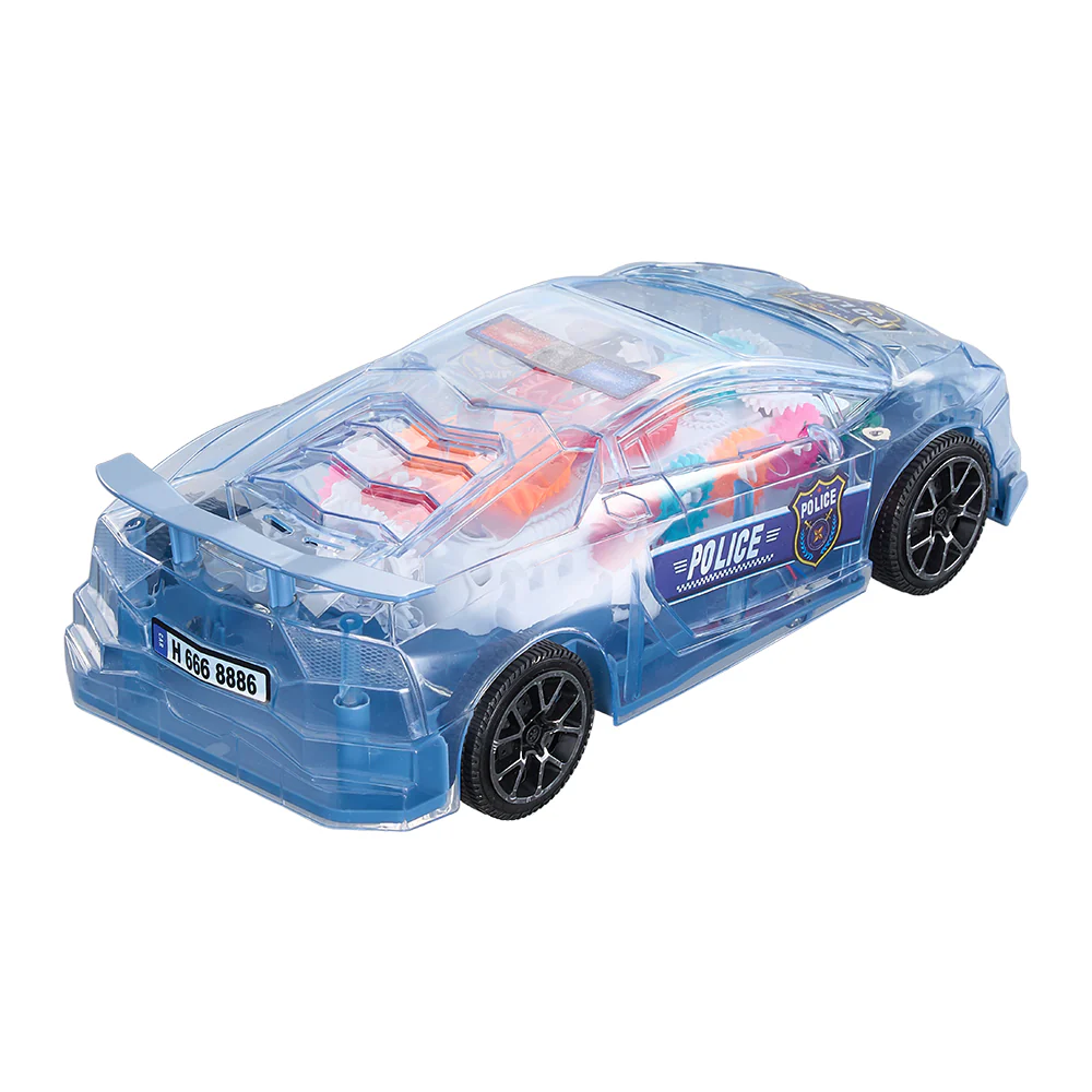 Kidkid Visible Moving Gears Police Car Toy With Light And Sound For Toddlers - Image 7
