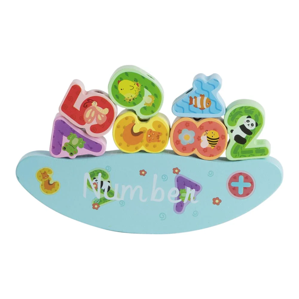 Kidkid Wooden Number Stacking and Balance Blocks for Toddlers - Image 2