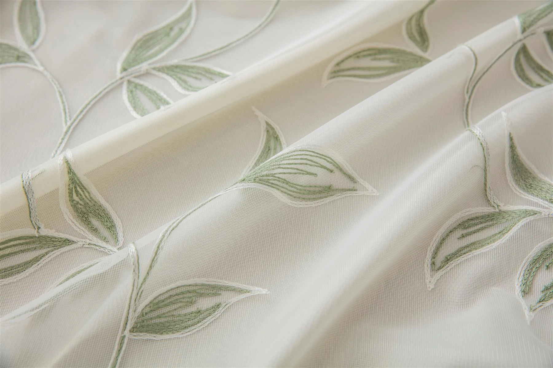 Kingleaf Embroidered Tulle Voile Ring Top Curtains - Image 5