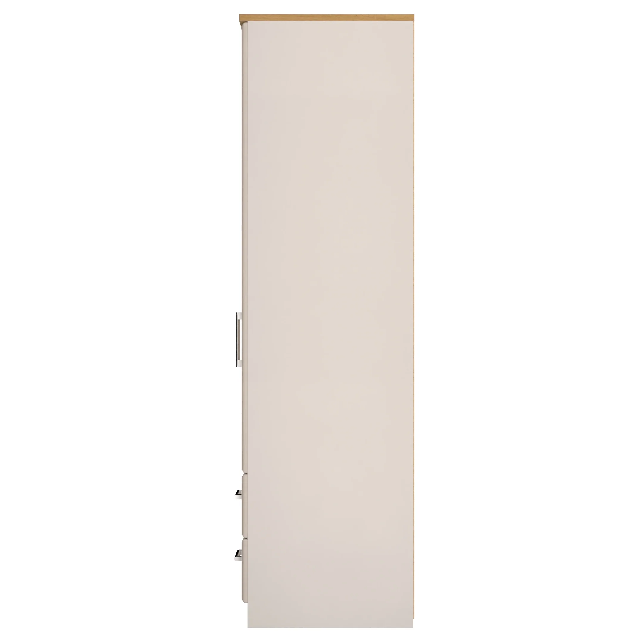 Kingston Ready Assembled 2 Door 2 Drawer Wardrobe in Kashmir Ash & Modern Oak - Image 4