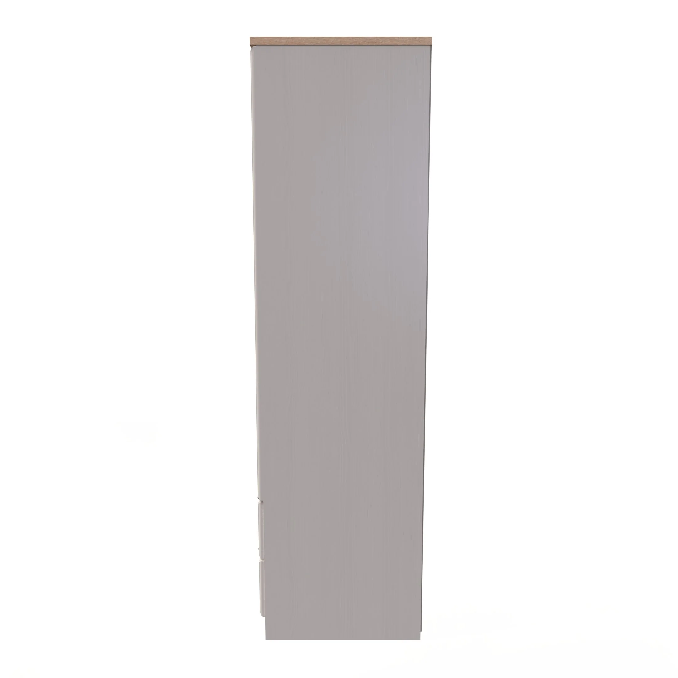 Kingston Ready Assembled 2 Door 2 Drawer Wardrobe in Kashmir Ash & Modern Oak - Image 5