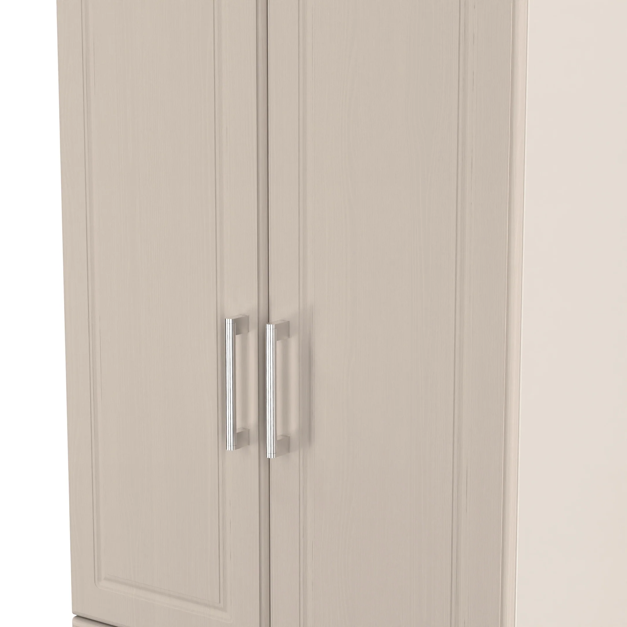 Kingston Ready Assembled 2 Door 2 Drawer Wardrobe in Kashmir Ash & Modern Oak - Image 8