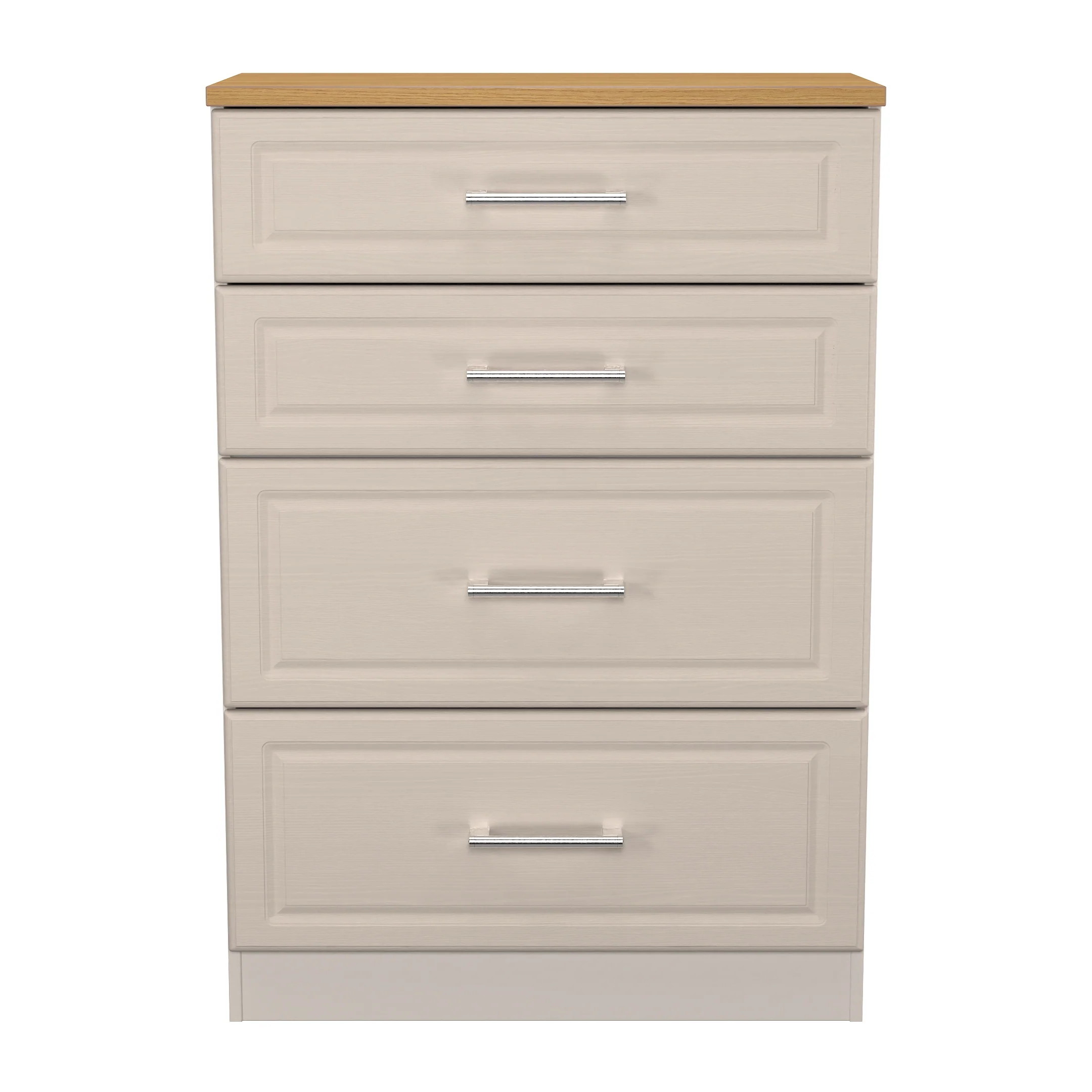 Kingston Ready Assembled 4 Drawer Deep Chest in Kashmir Ash & Modern Oak - Image 2