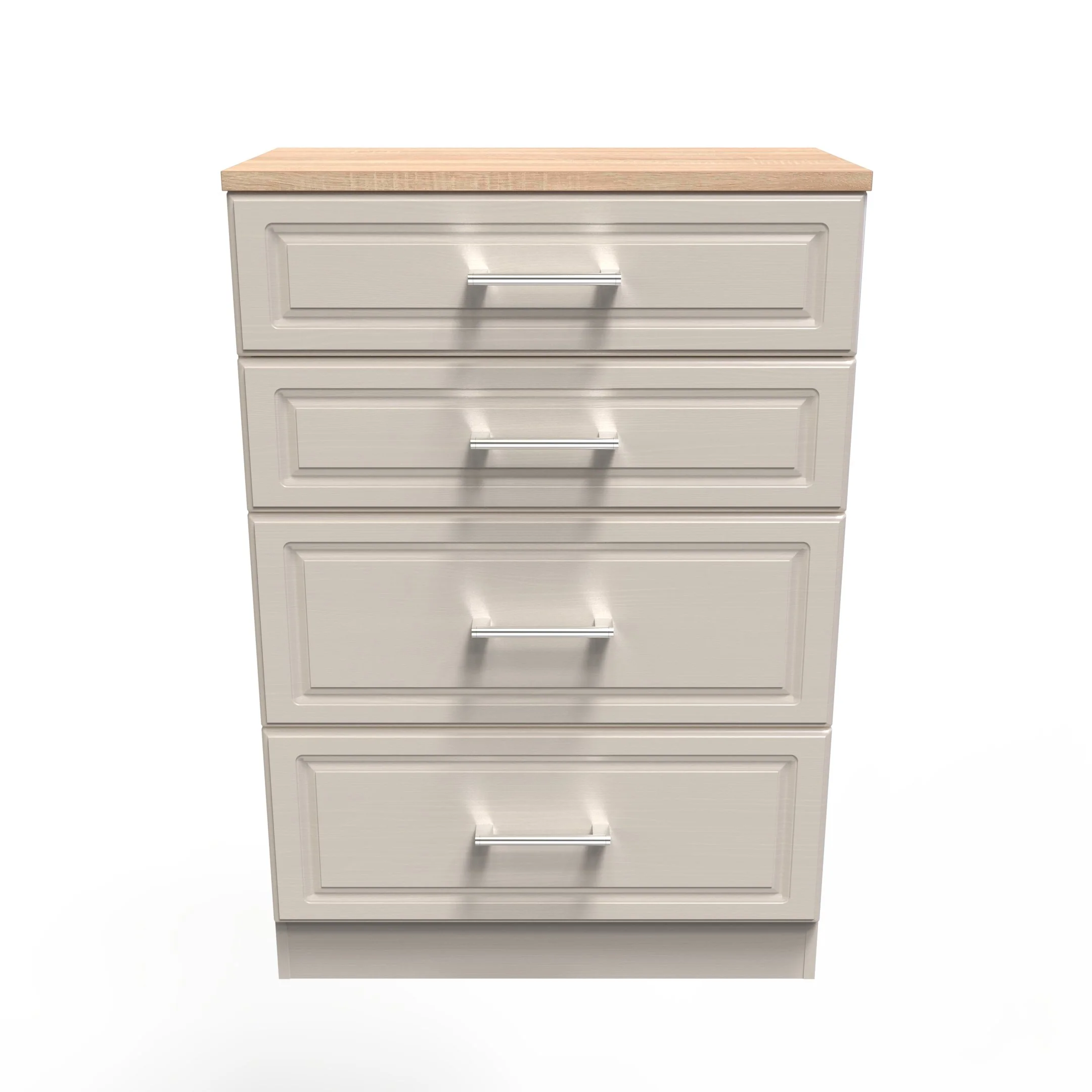 Kingston Ready Assembled 4 Drawer Deep Chest in Kashmir Ash & Modern Oak - Image 3