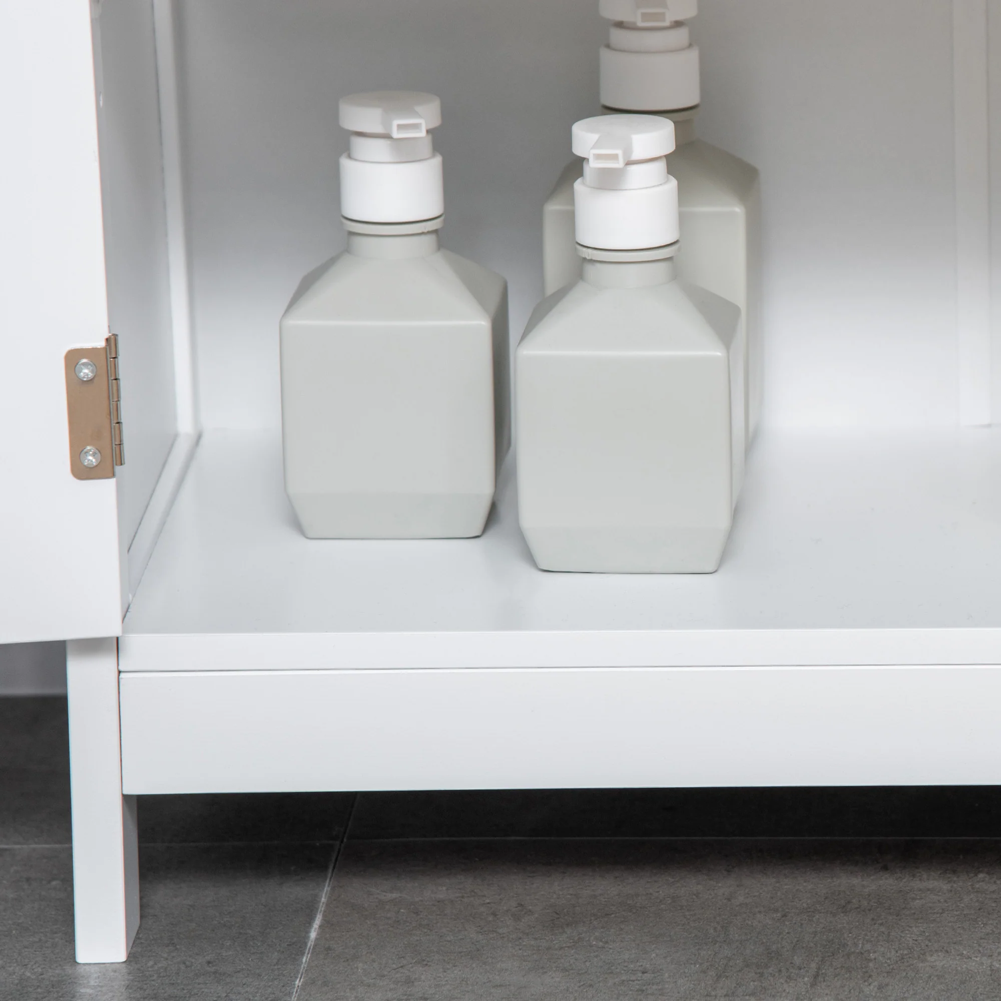 Kleankin Modern Bathroom Cabinet, Freestanding Floor Cabinet With Storage - Image 9