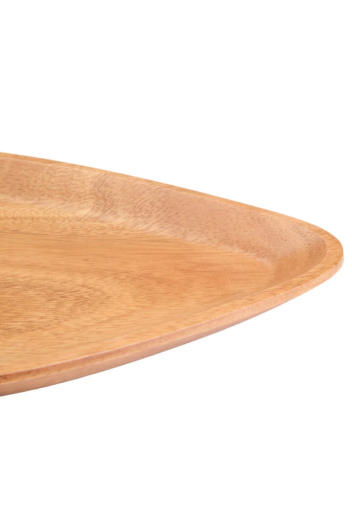 Kora Acacia Medium Curved Triangular Serving Dish - Image 3
