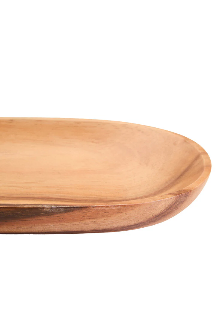 Kora Acacia Small Oval Serving Dish - Image 3