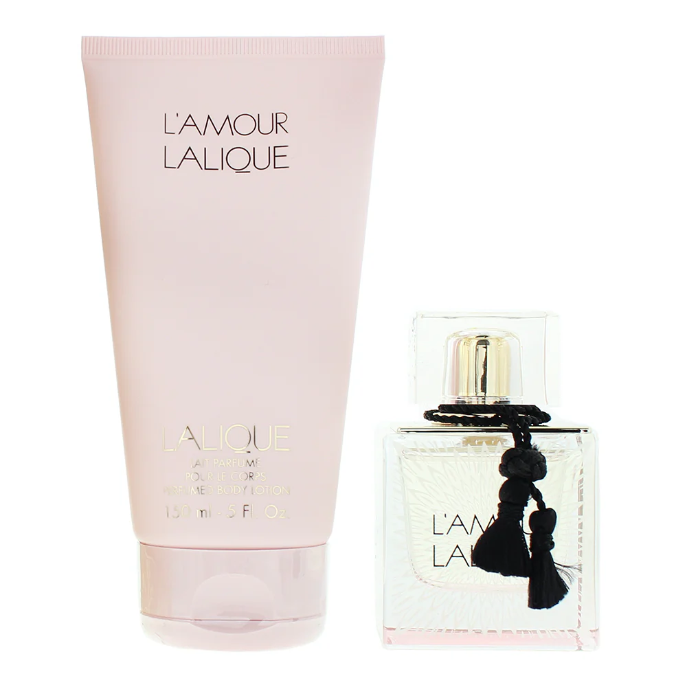 Lalique L'amour 2 Piece Gift Set: Eau De Parfum 50ml - Body Lotion 150ml - Image 2