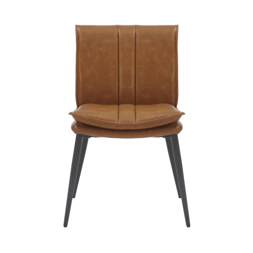 Lansdowne Leather Effect Tan Dining Chair - Image 2