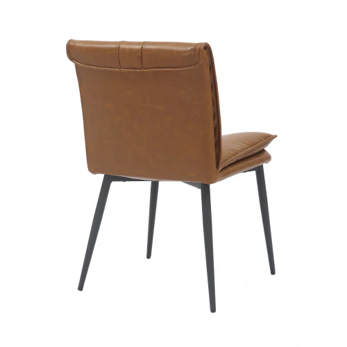 Lansdowne Leather Effect Tan Dining Chair - Image 4