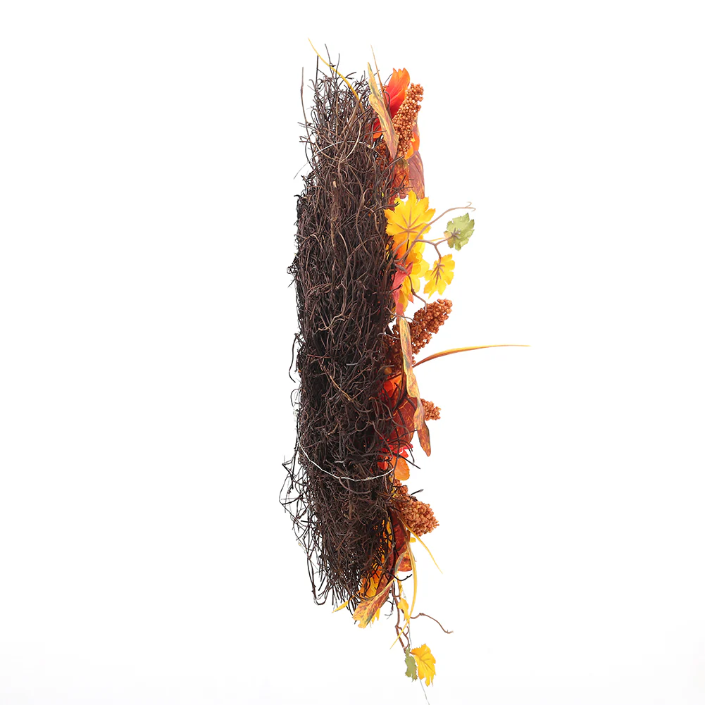 Large Autumn Daisy Maple Leaf Wreath Hanging Decoration - Image 5
