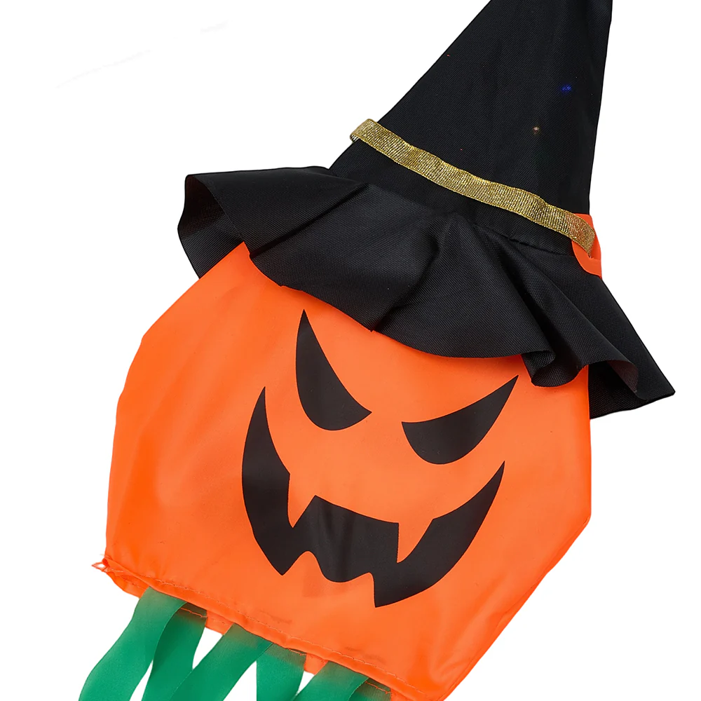LED Ghost Pumpkin Halloween Ornament - Image 3