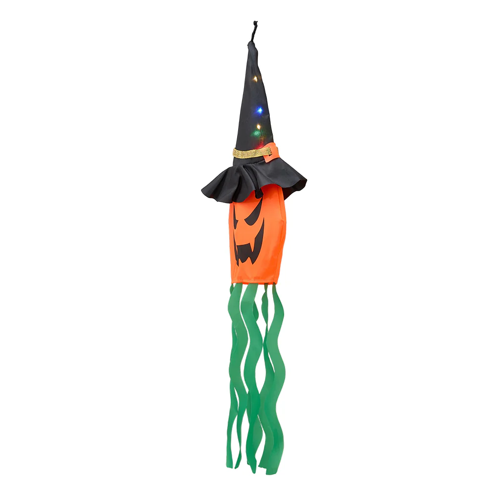 LED Ghost Pumpkin Halloween Ornament - Image 4