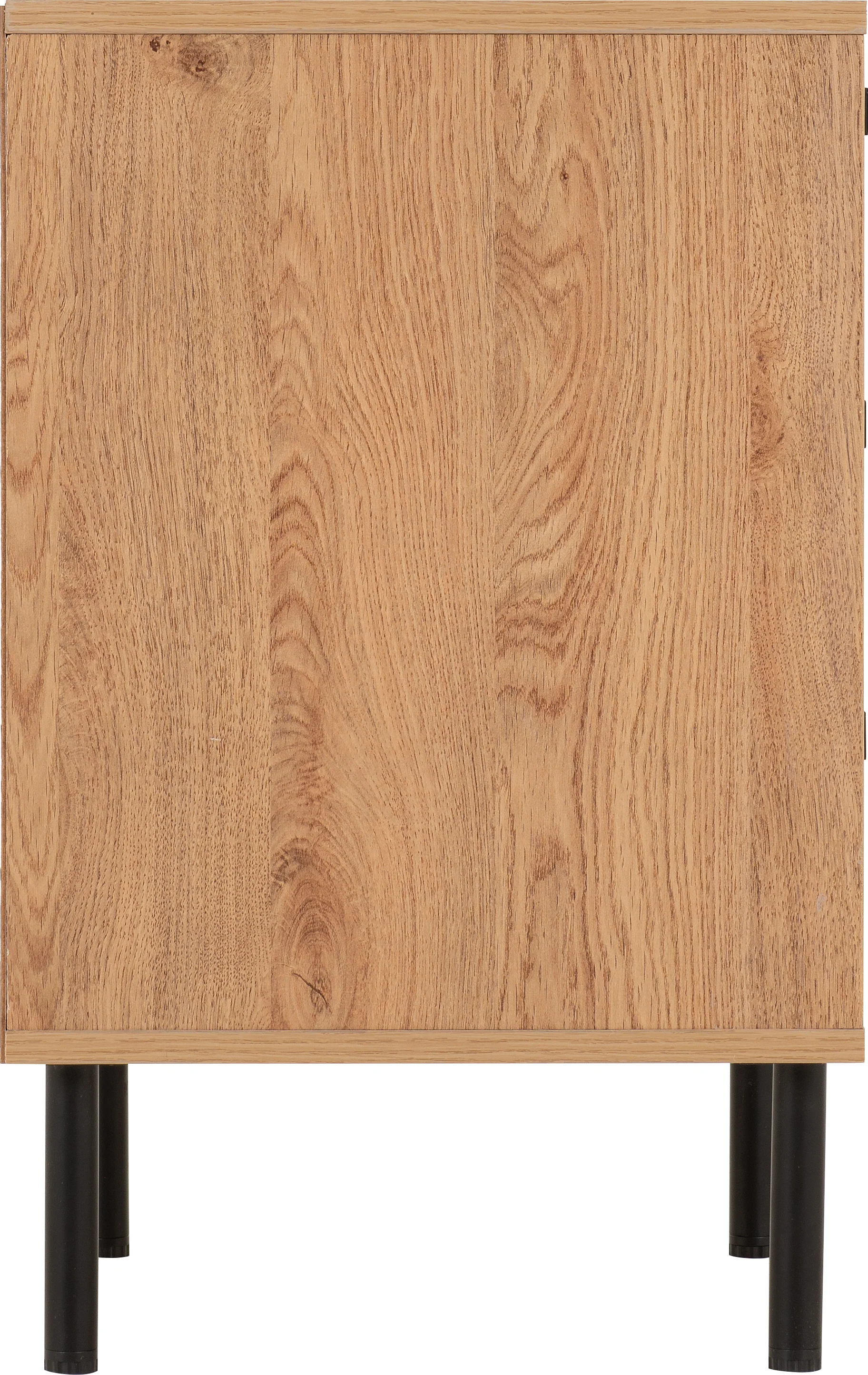 LEON 3 DRAWER BEDSIDE - MEDIUM OAK EFFECT - Image 4