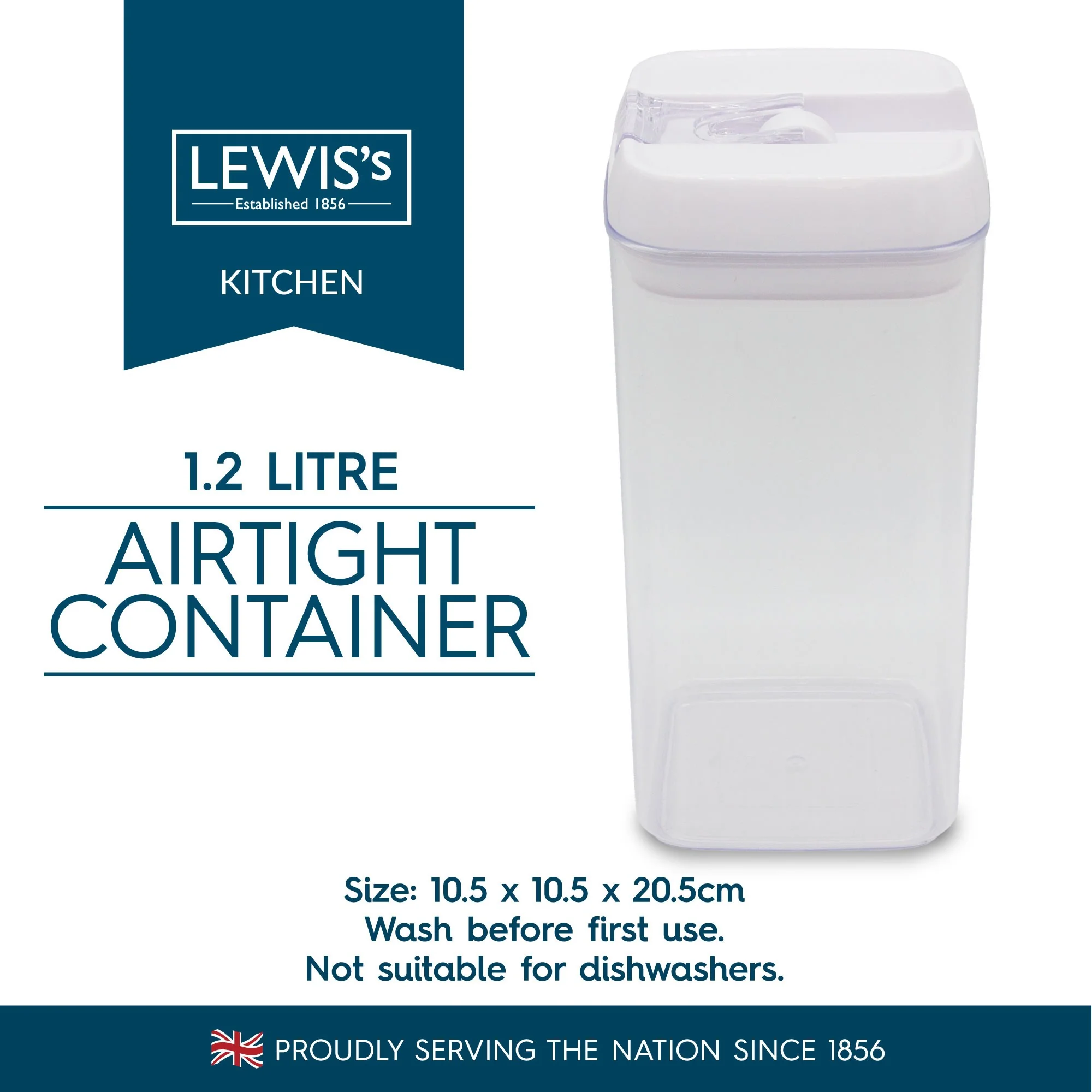 Lewis's Airtight Container 1.2 Litre - Image 3