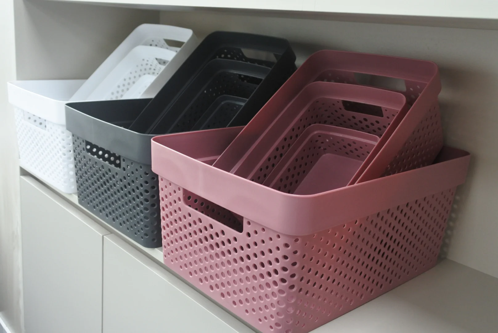 Lewis's Dots Basket - Red - Image 5