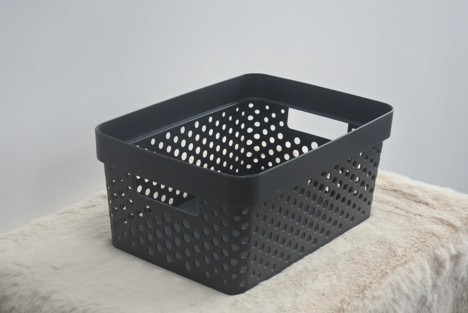 Lewis's Dots Basket - Grey - Image 4