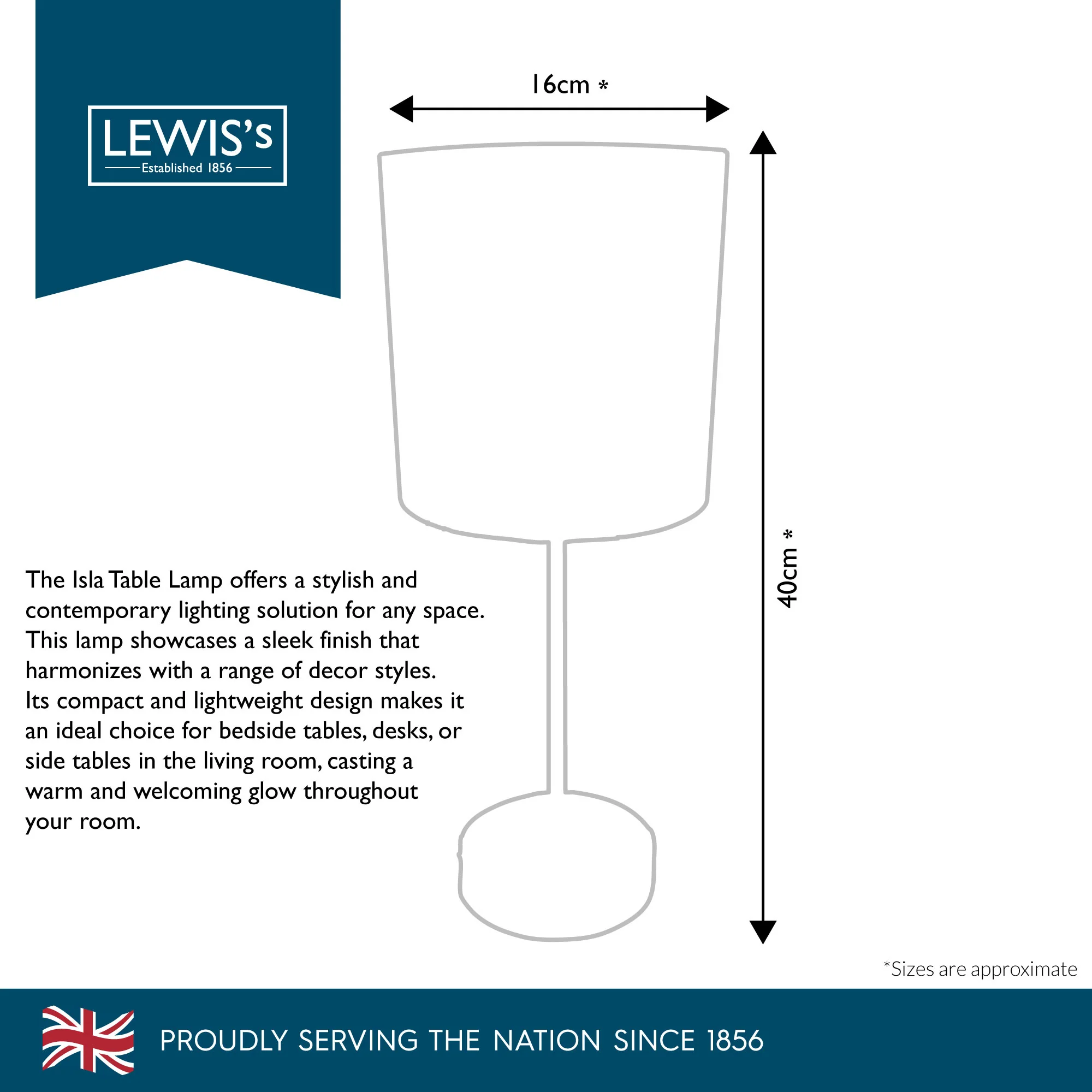 Lewis's Isla Table Lamp - Image 3