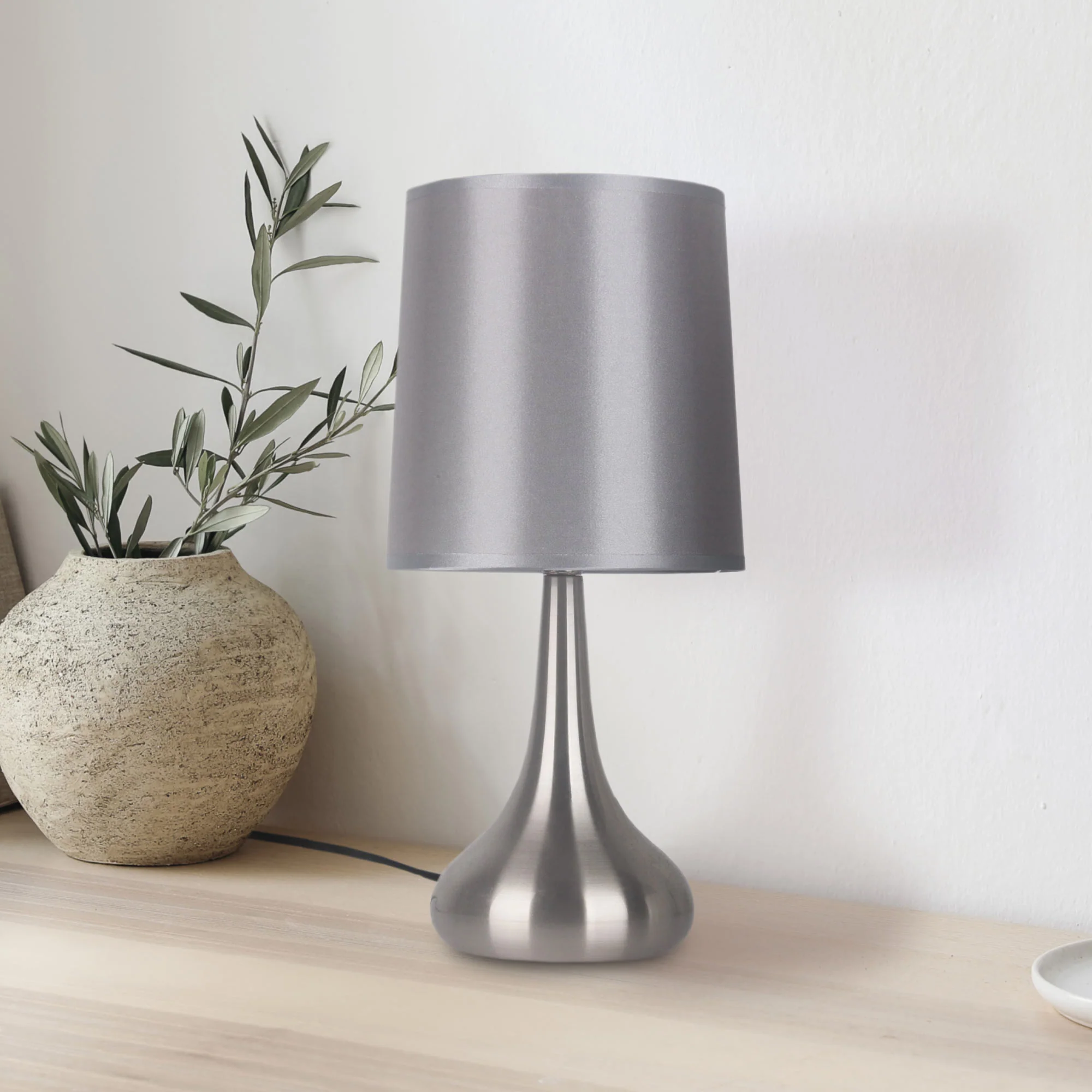 Lewis's Mia Table Lamp - Grey - Image 2