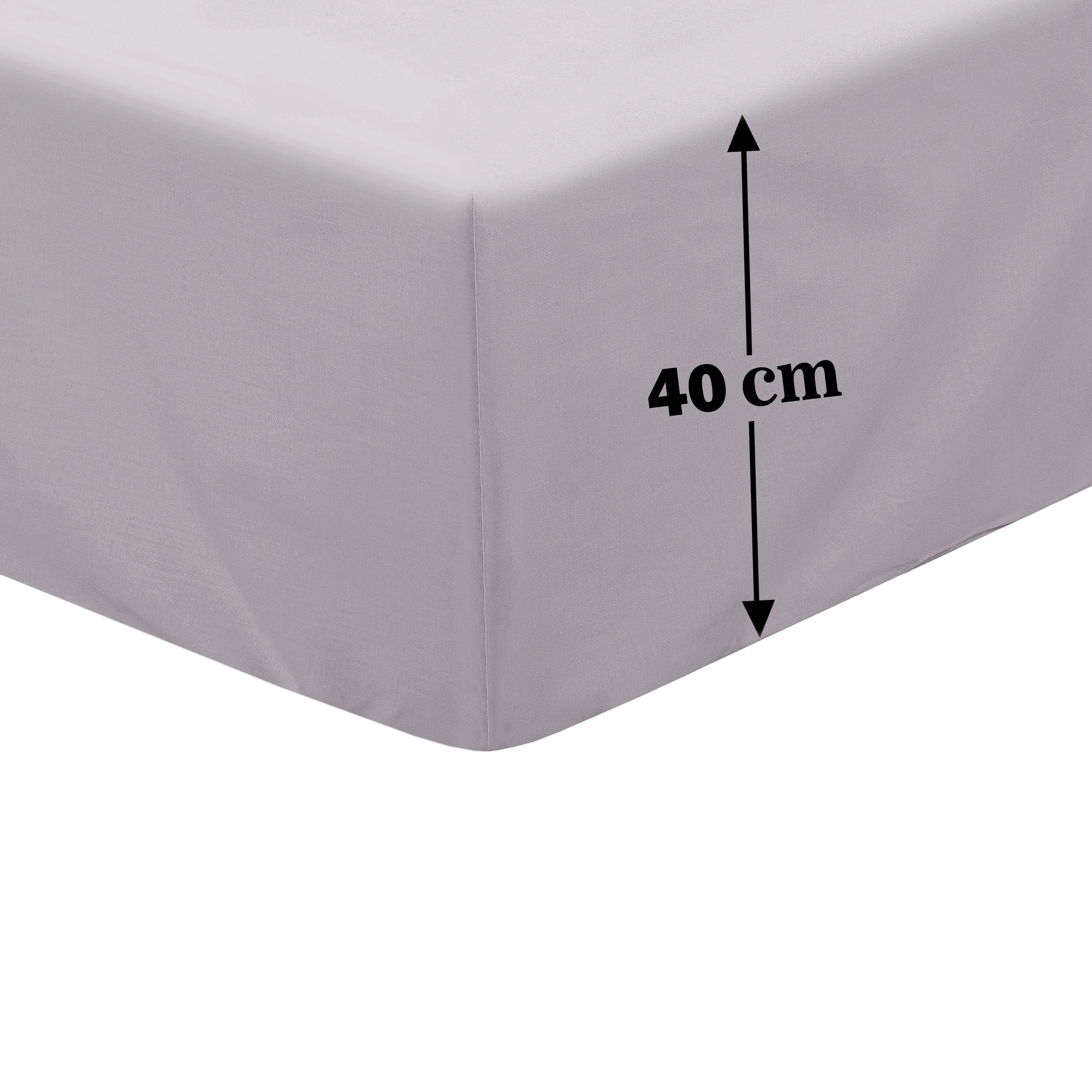 Lewis's Non-Iron Percale Sheet Range - Silver - Image 4