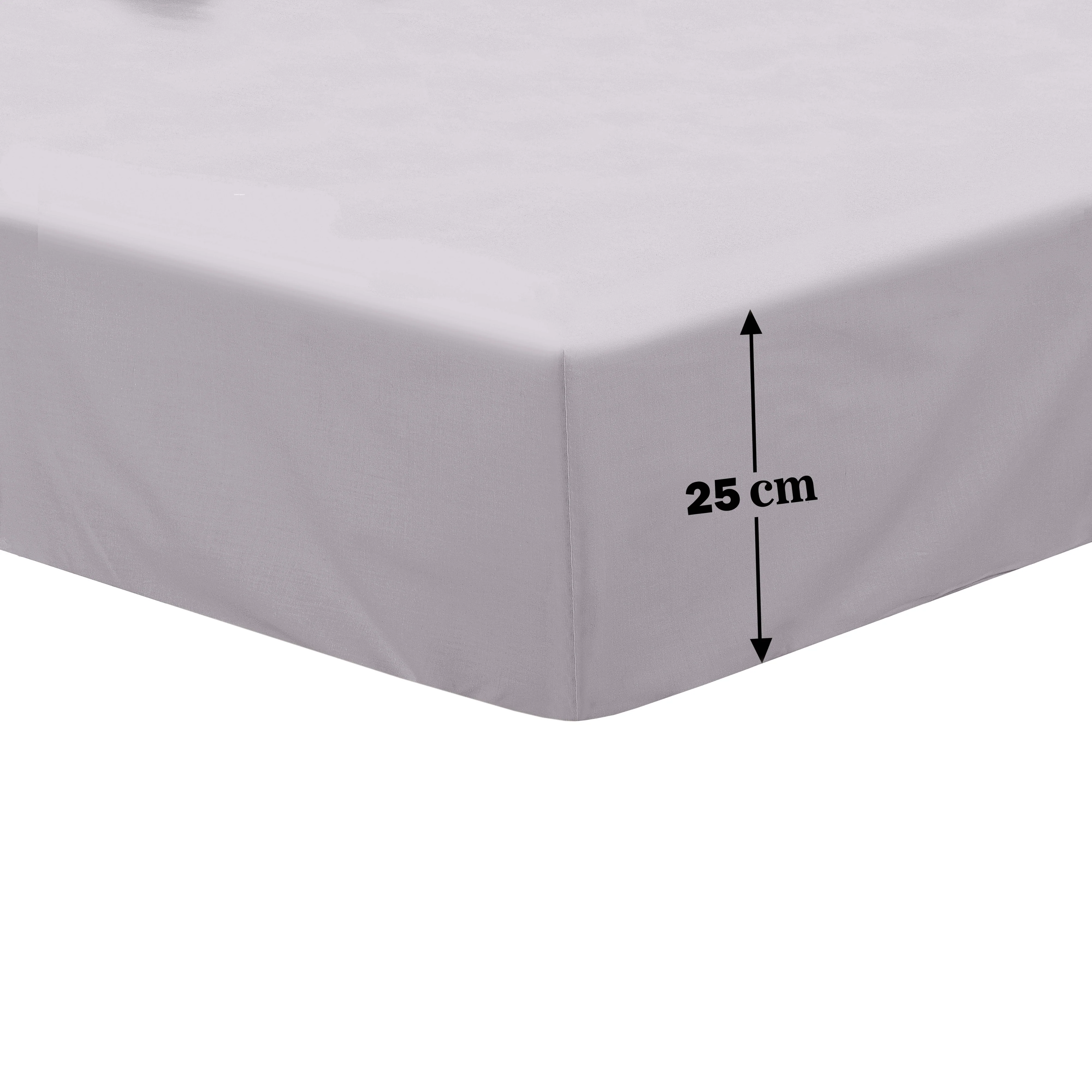 Lewis's Non-Iron Percale Sheet Range - Silver - Image 5