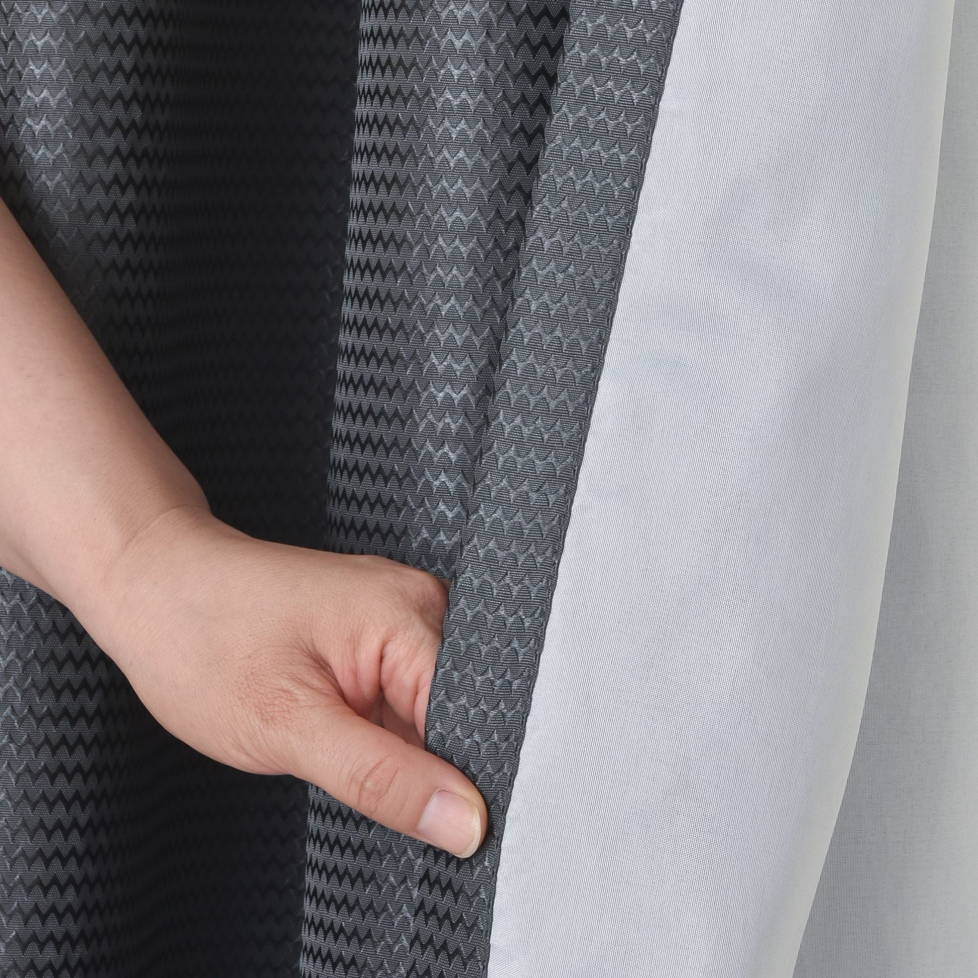 Lewis's Roma Eyelet Curtains - Steel - Image 3