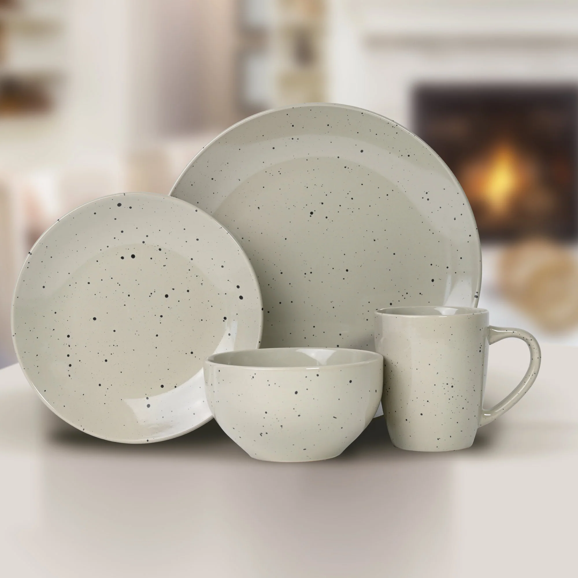 Lewis's Urban 16pc Speckle Dinner Set - Image 2